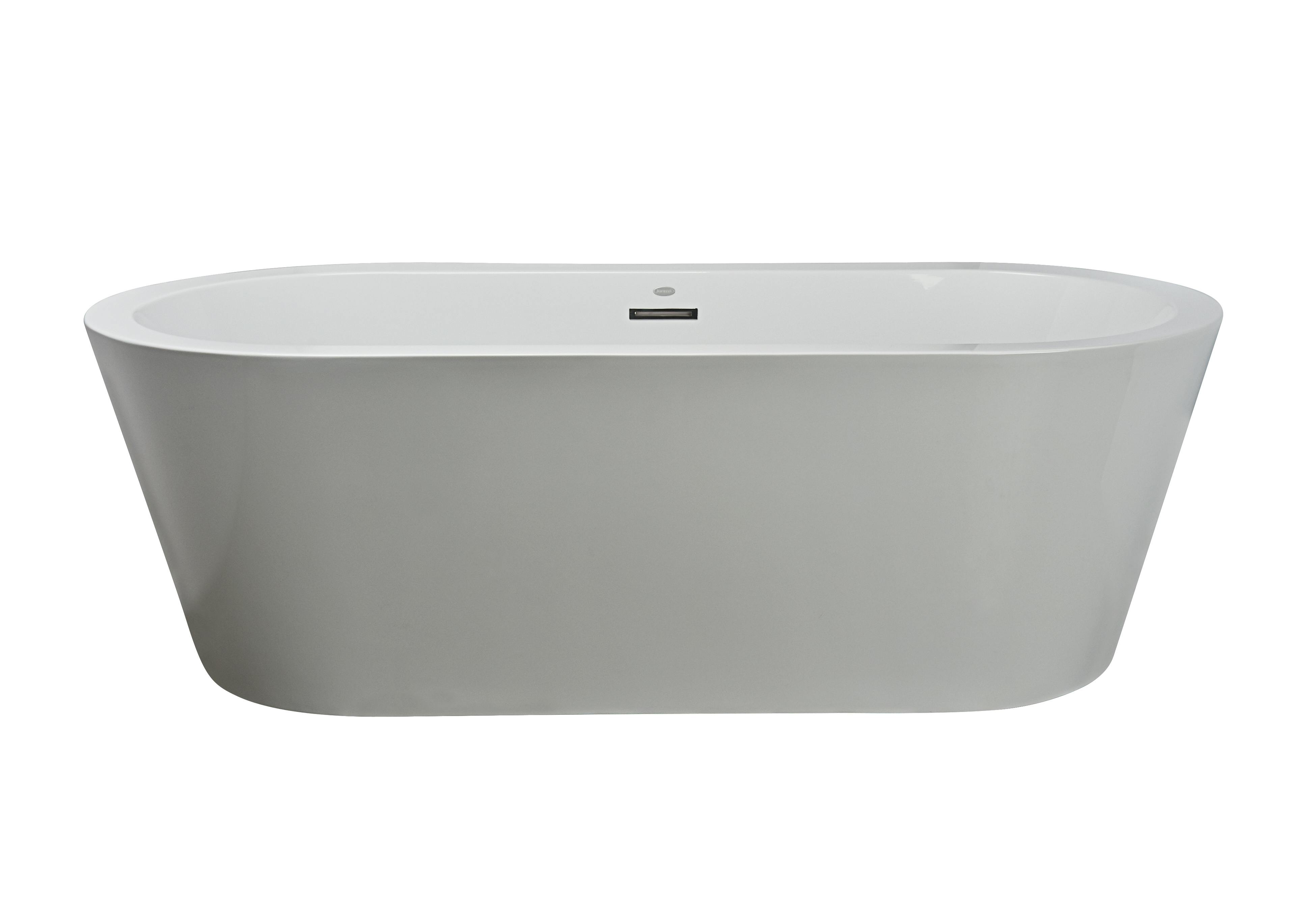 Celeste™ 7032 Freestanding Bath Chrome/White with PT62827 Contento™ Tub Filler Chrome