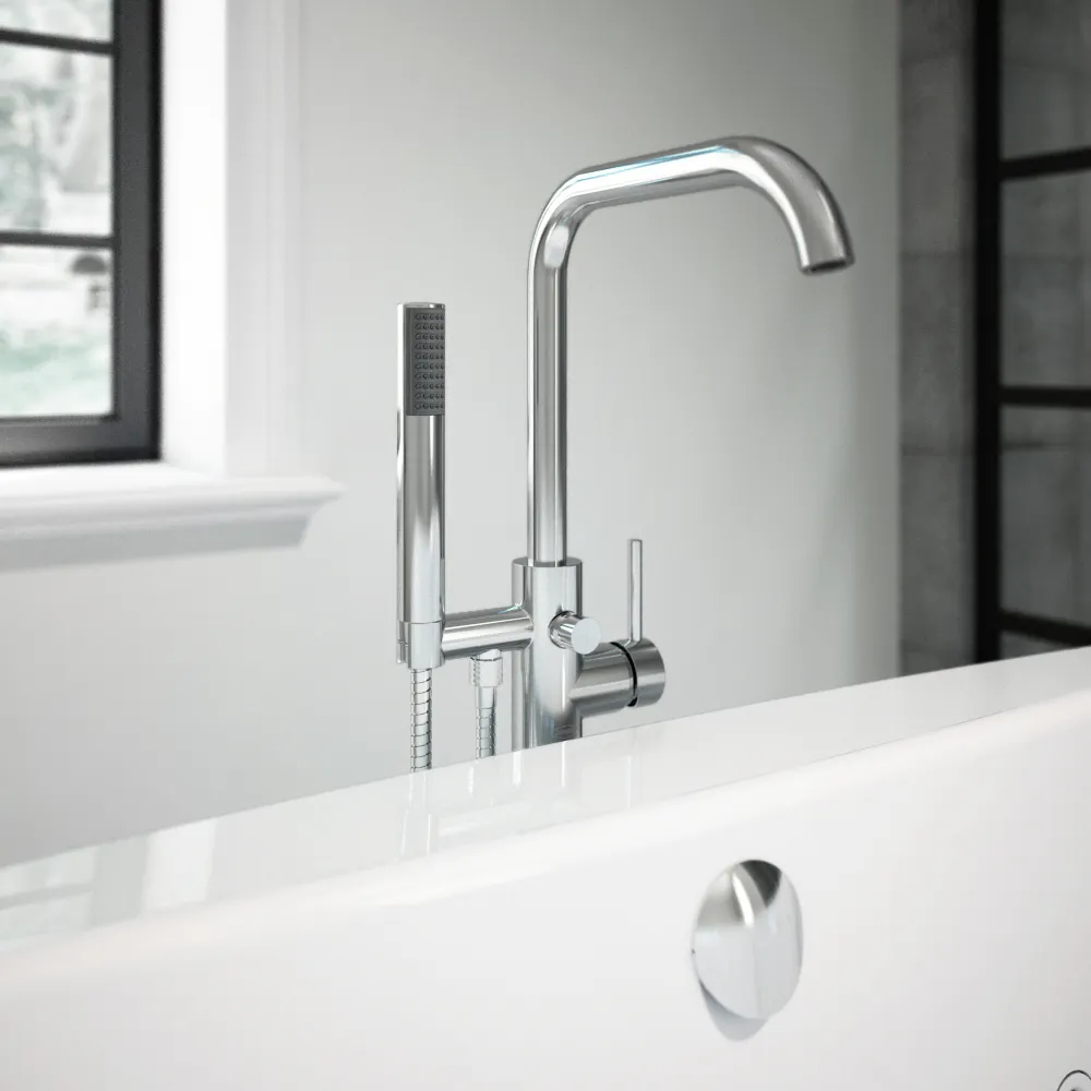 Contento&trade; Freestanding Tub Filler