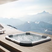 Santorini: a única Mini piscina na gama com duplo assento tipo lounge