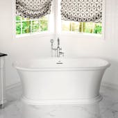 LEONORA® Freestanding 6530 Bath White Matte/Matte