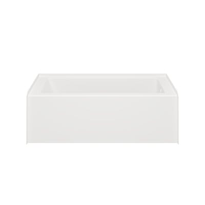 SIGNATURE® Rectangle Flat Front 6030 Skirted Soaking RH White