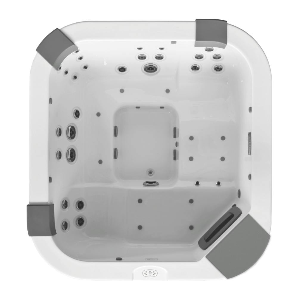 Santorini: der einzige Whirlpool im Bereich mit einer Doppellounge