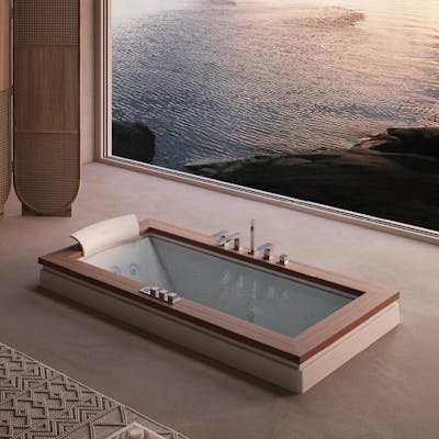 Aura Uno: Whirlpool Badewanne für Eleganz und Komfort