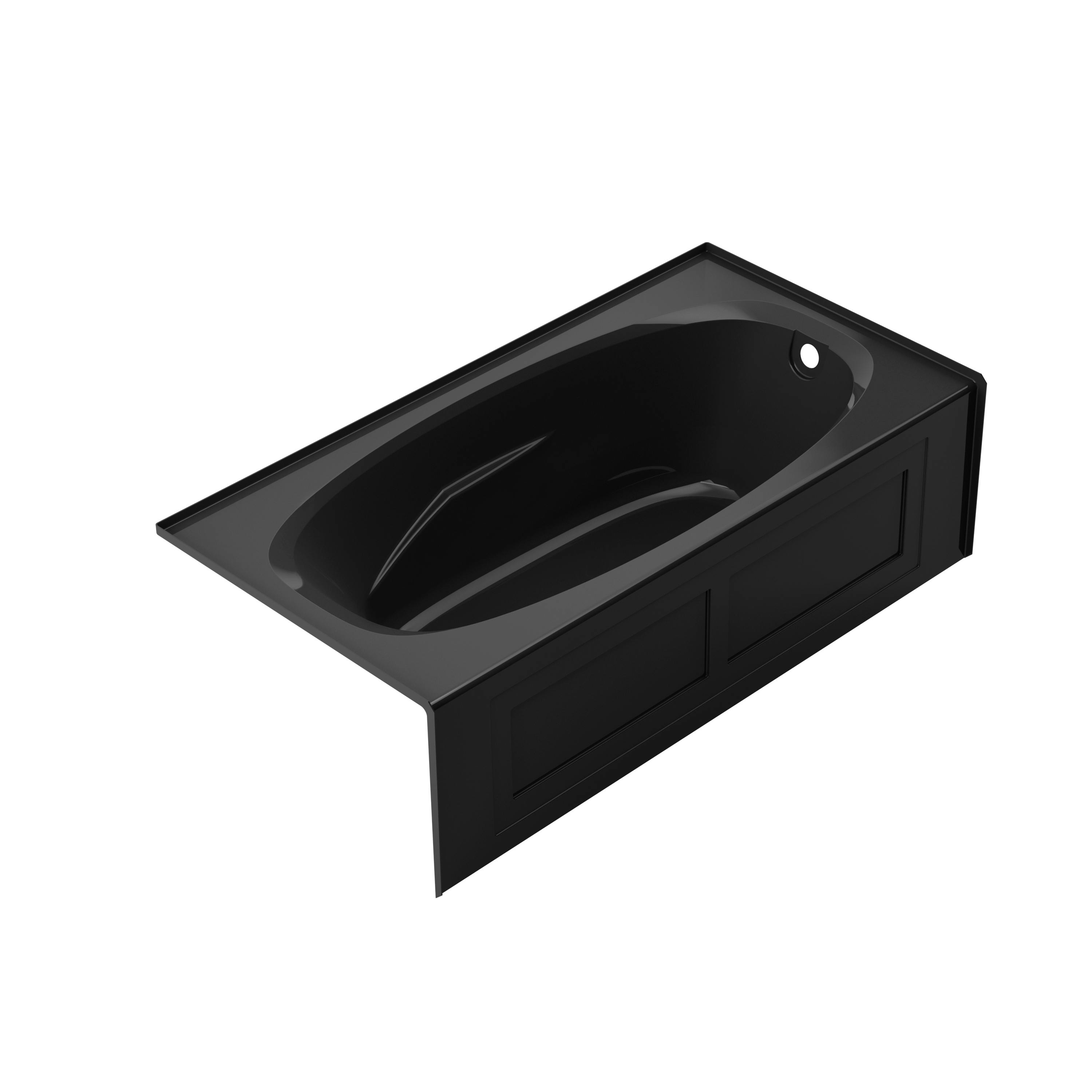 AMIGA® 7236 Skirted 2-Panel Bath RH Black