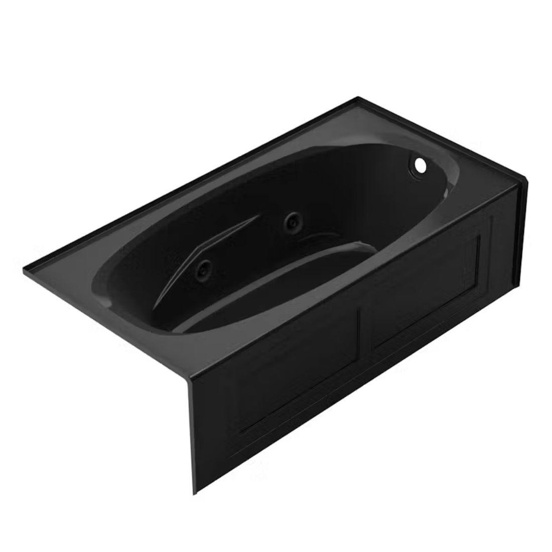 AMIGA® 7236 Skirted 2-Panel Bath RH Black