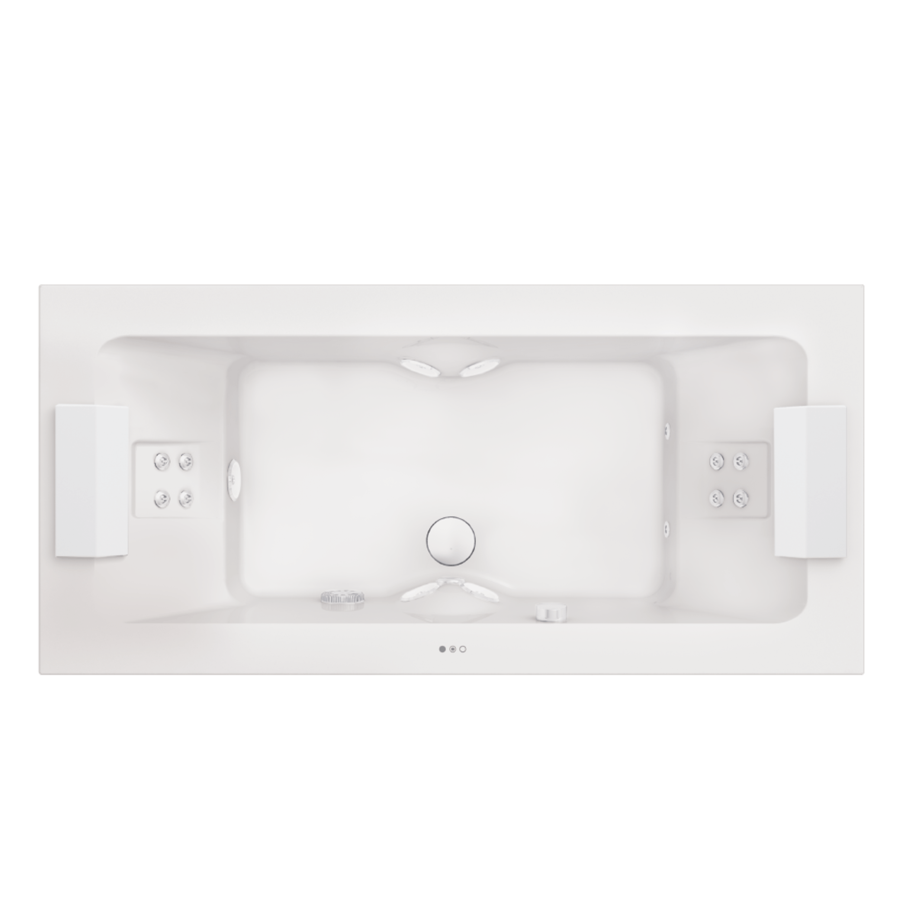 Sharp Double Whirlpoolwanne: Minimalistisch