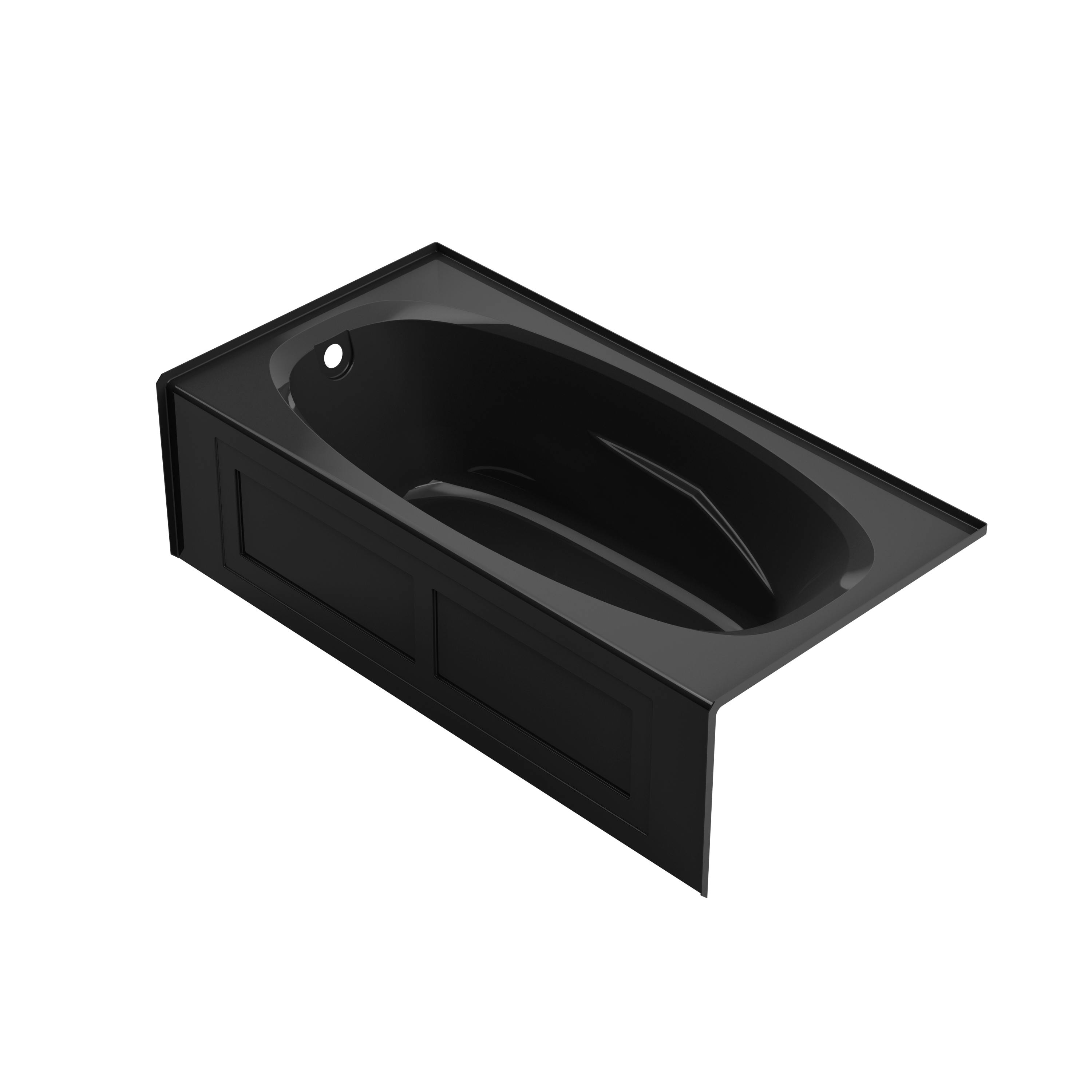 AMIGA® 7236 Skirted 2-Panel Bath RH Black