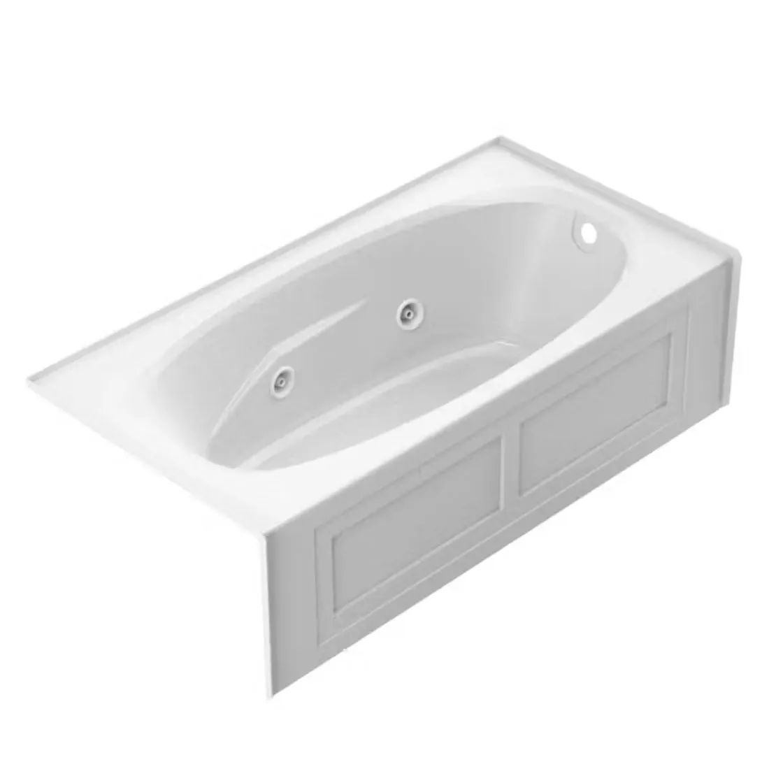 AMIGA® 7236 Skirted Whirlpool LH Heater and Chroma White