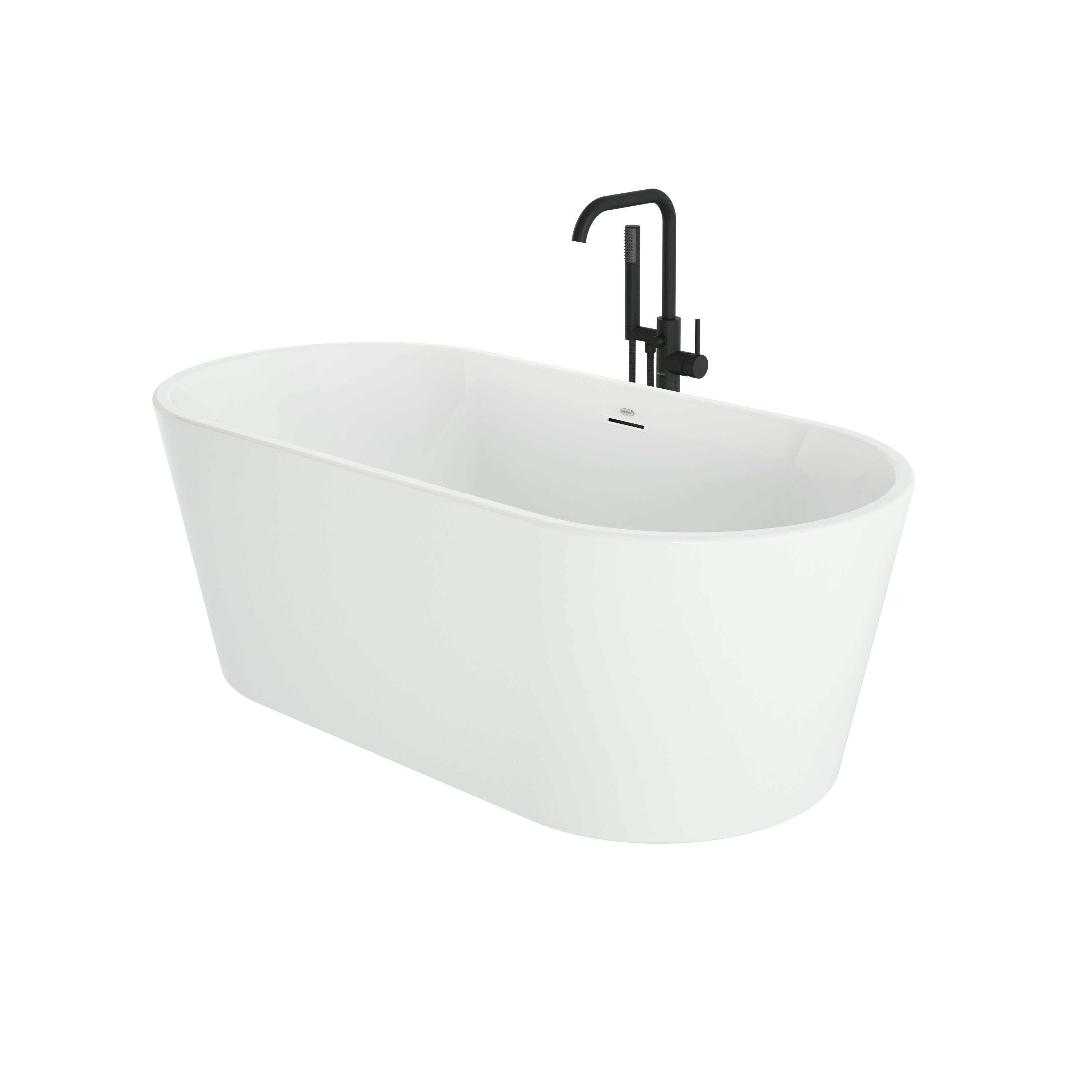 Celeste™ 6732 Freestanding Bath Chrome/White with PT62817 Contento